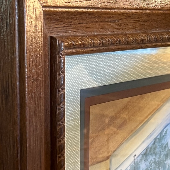 Framed and signed watercolor painting/print  by Ava Freeman 23”x19” Mom & Son - Picture 7 of 10